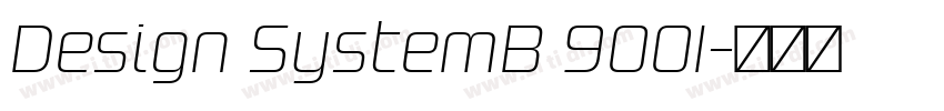 Design SystemB 900I字体转换